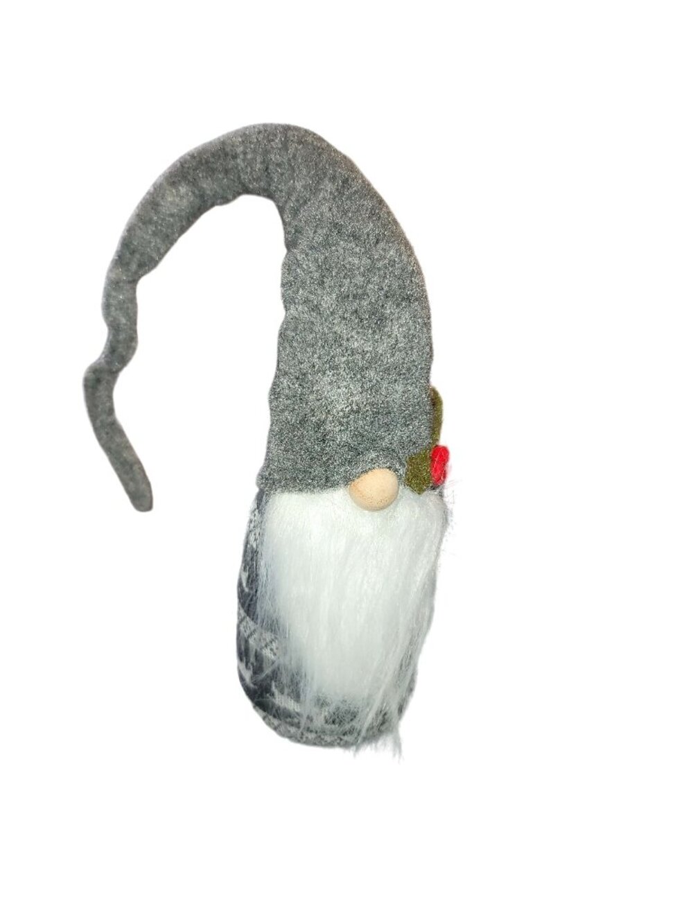 Decorative Nordic Gnome Figurine With Long Hat & White Beard 15" Tall VL1008